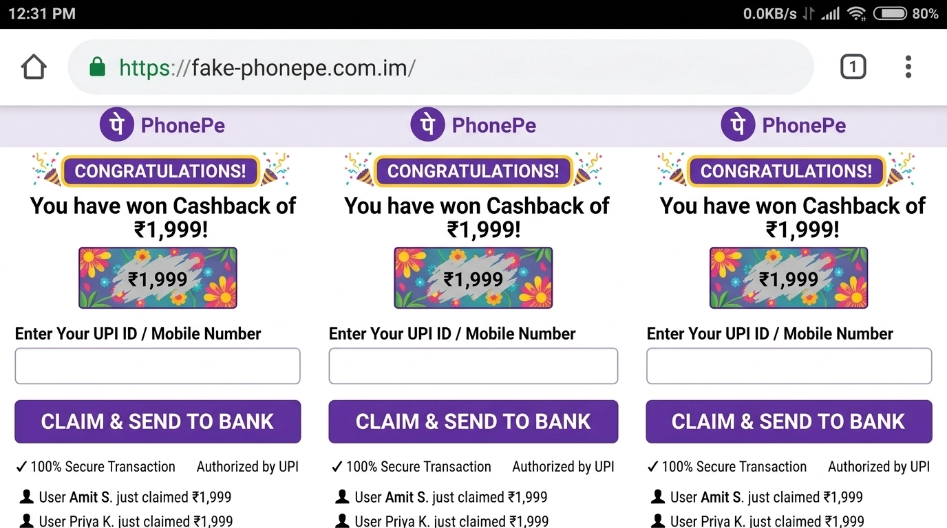 Fake PhonePe Screenshot